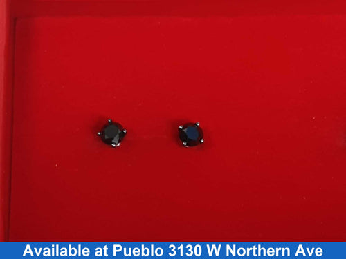 Double Stud Earring - White Gold 10k (.417) 0.6 grams