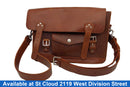 Brown Leather Purse Shoulder Bag Brown Purse / Handbag