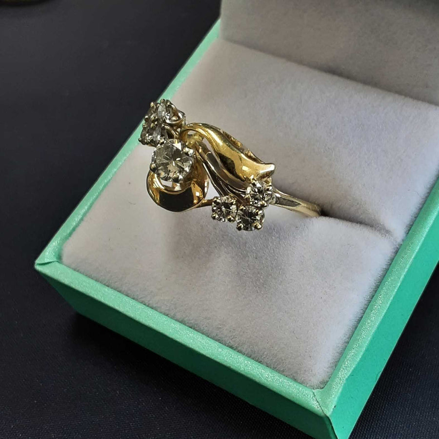 Women's Ring - Yellow Gold 14k (.585) 4.5 grams Size 7