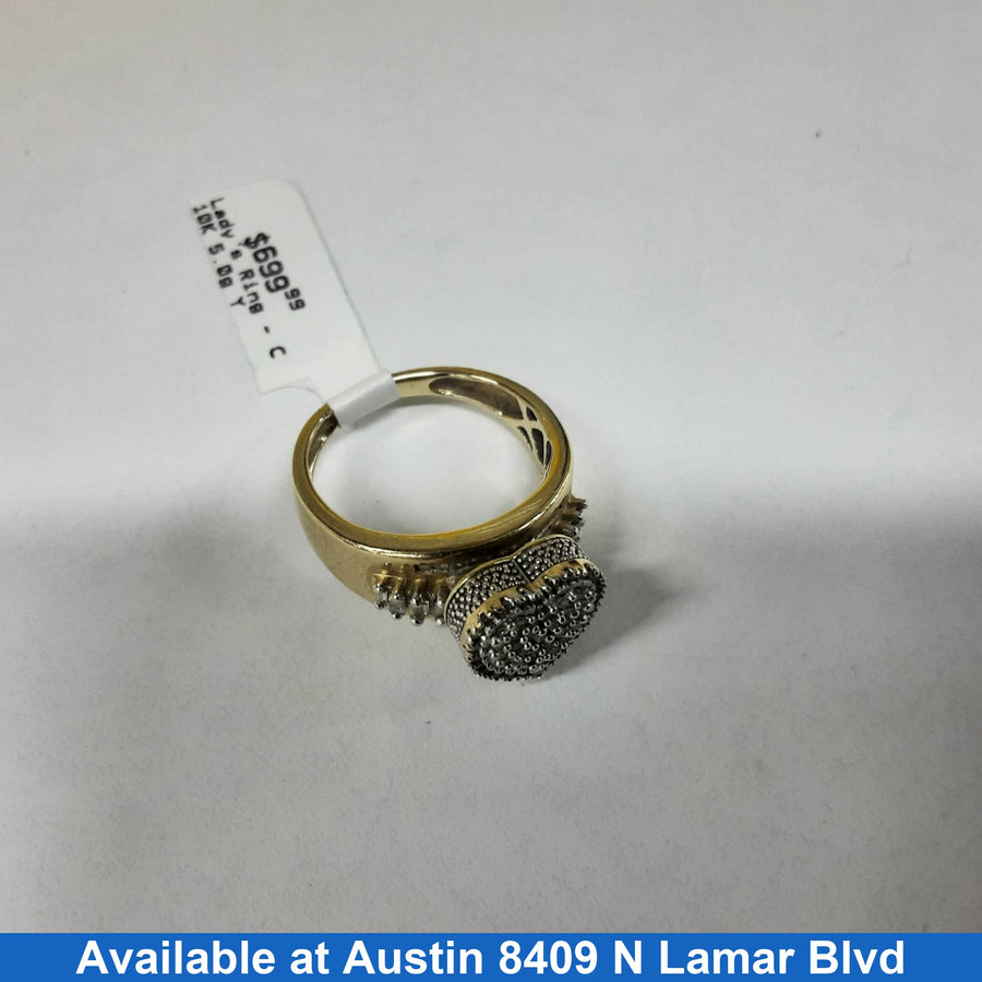 Women's Ring - Yellow Gold 10k (.417) 5 grams Size 8.5