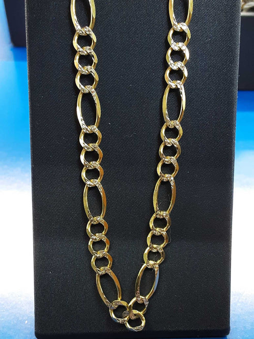 Figaro Chain - Yellow Gold 14k (.585) 17.4 grams 24 inch