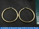 Hoop Earrings - Yellow Gold 14k (.585) 4.5 grams