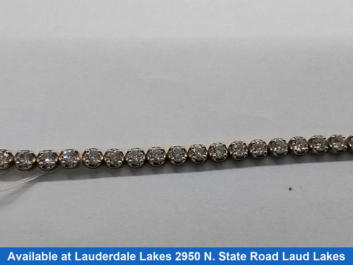 Tennis Bracelet - Yellow Gold 10k (.417) 10 grams 8 inch