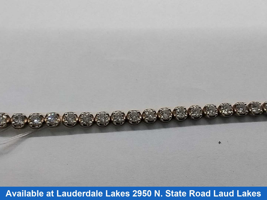 Tennis Bracelet - Yellow Gold 10k (.417) 10 grams 8 inch