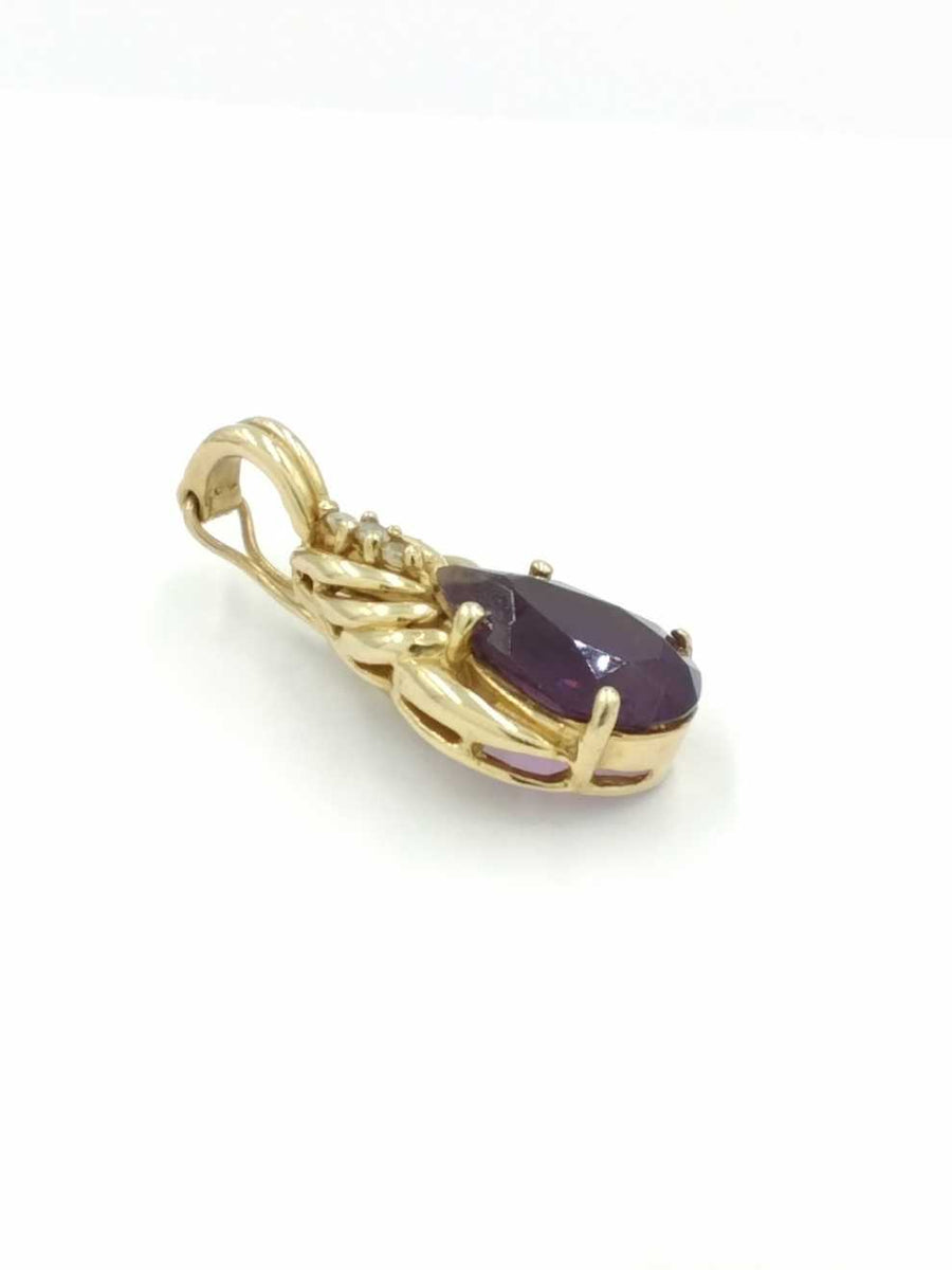 Diamond Pendant - Yellow Gold 14k (.585) 4 grams