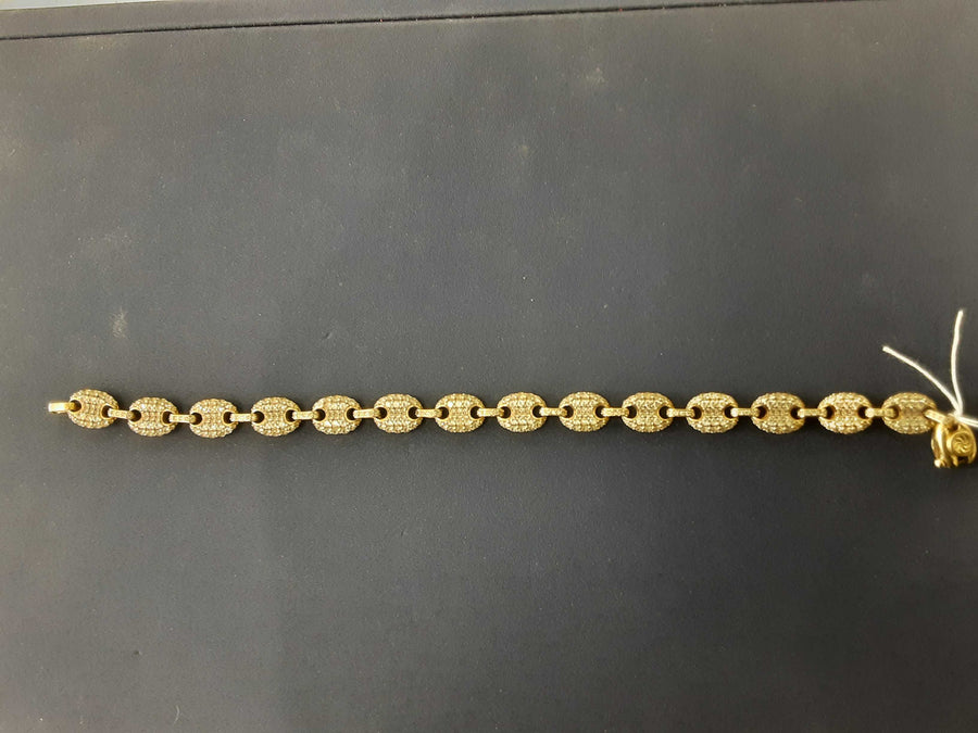 Tennis Bracelet - Yellow Gold 10k (.417) 18 grams 8 inch