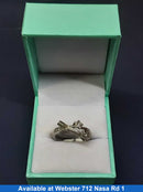 Women's Ring - White Gold 10k (.417) 3 grams Size 7.5