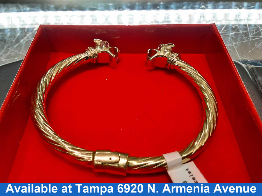 Bangle Bracelet - Yellow Gold 14k (.585) 20 grams 7 inch