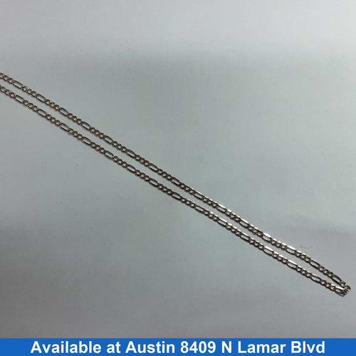 Figaro Chain - Tricolor Gold 14k (.585) 8.2 grams 16 inch