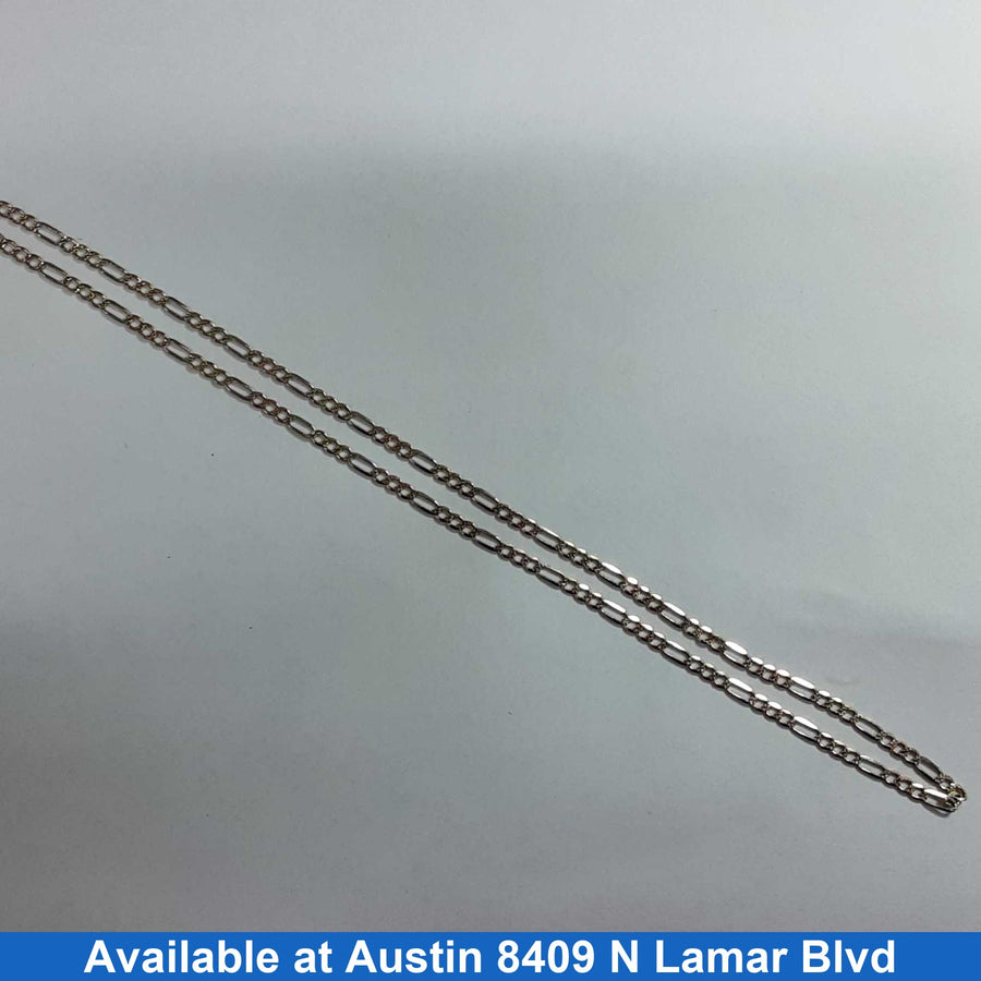 Figaro Chain - Tricolor Gold 14k (.585) 8.2 grams 16 inch