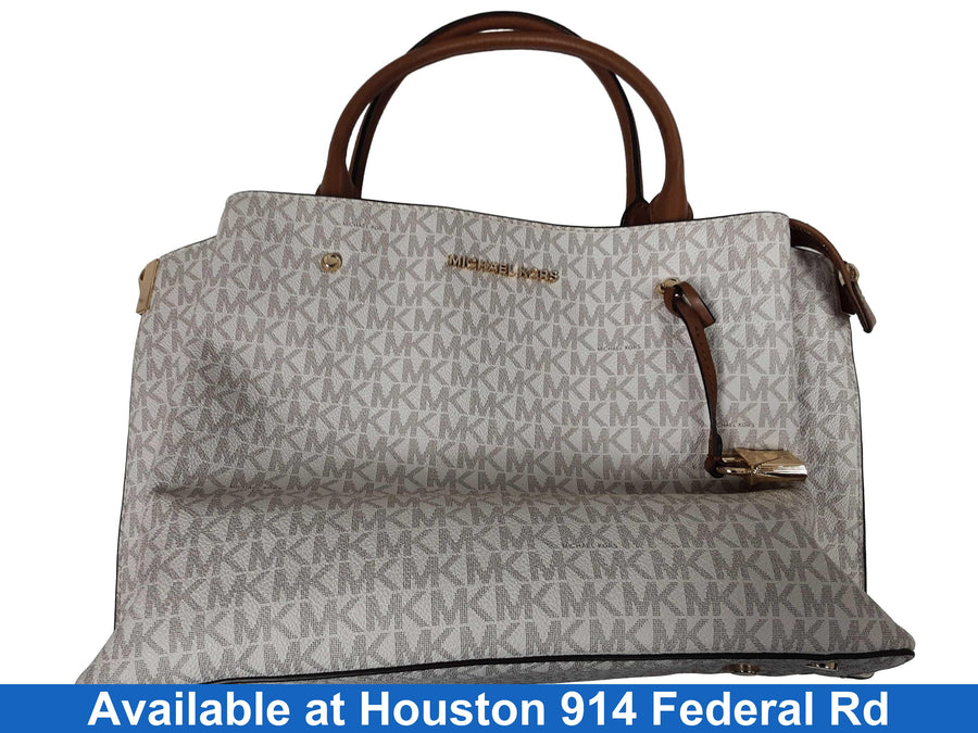 Michael Kors Av-1908 H19 White Purse / Handbag