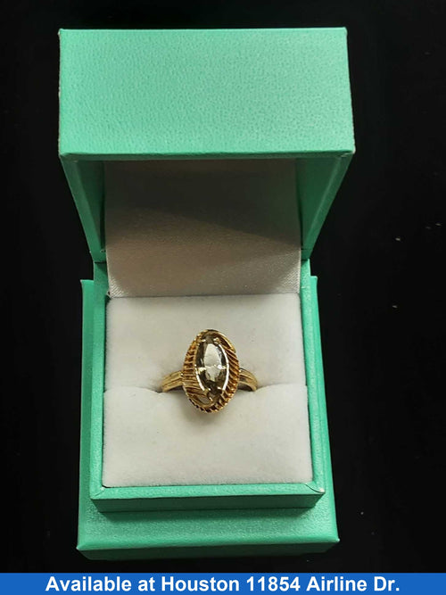 Women's Ring - Yellow Gold 10k (.417) 3.3 grams Size 7.5