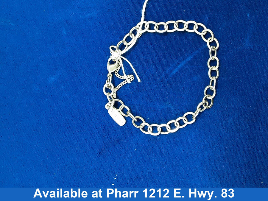 Bangle Bracelet - Silver 8.2 grams 10 inch
