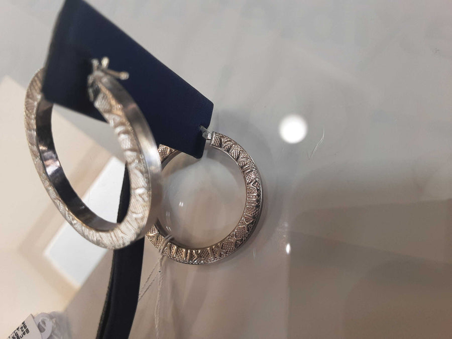 Bangle Earrings - Silver 8.7 grams