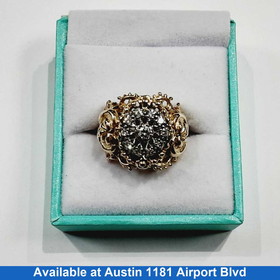 Women's Ring - Yellow Gold 10k (.417) 8.8 grams Size 6