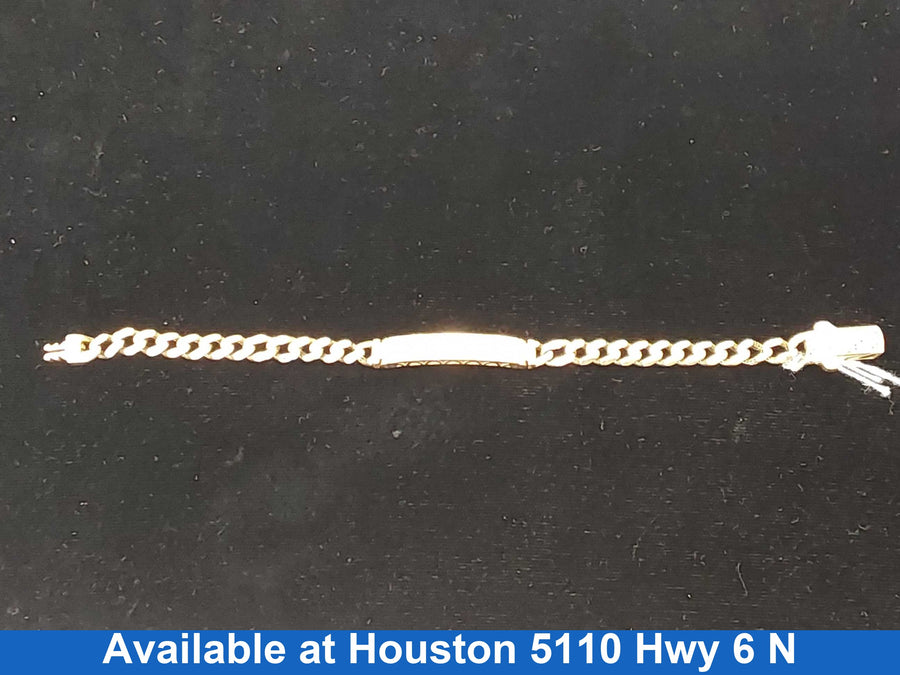 ID Bracelet - Yellow Gold 14k (.585) 9 grams 7 inch