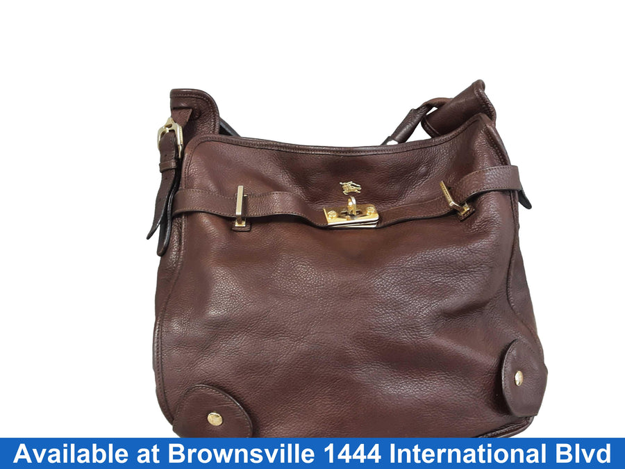 Burberry Hobo Handbag Brown Purse / Handbag