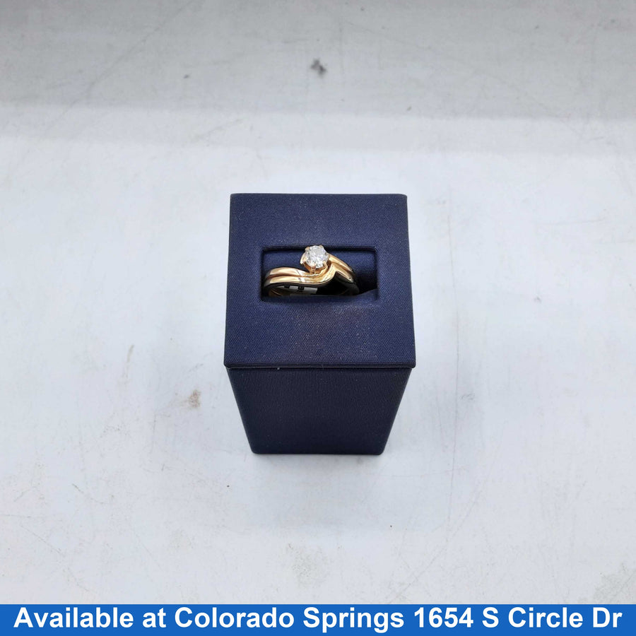 Women's Ring - Solitaire - Yellow Gold 18k (.750) 6.6 grams Size 9