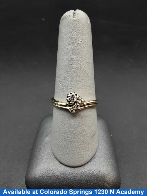 Ring - Wedding Set - Yellow Gold 14k (.585) 3.5 grams Size 9