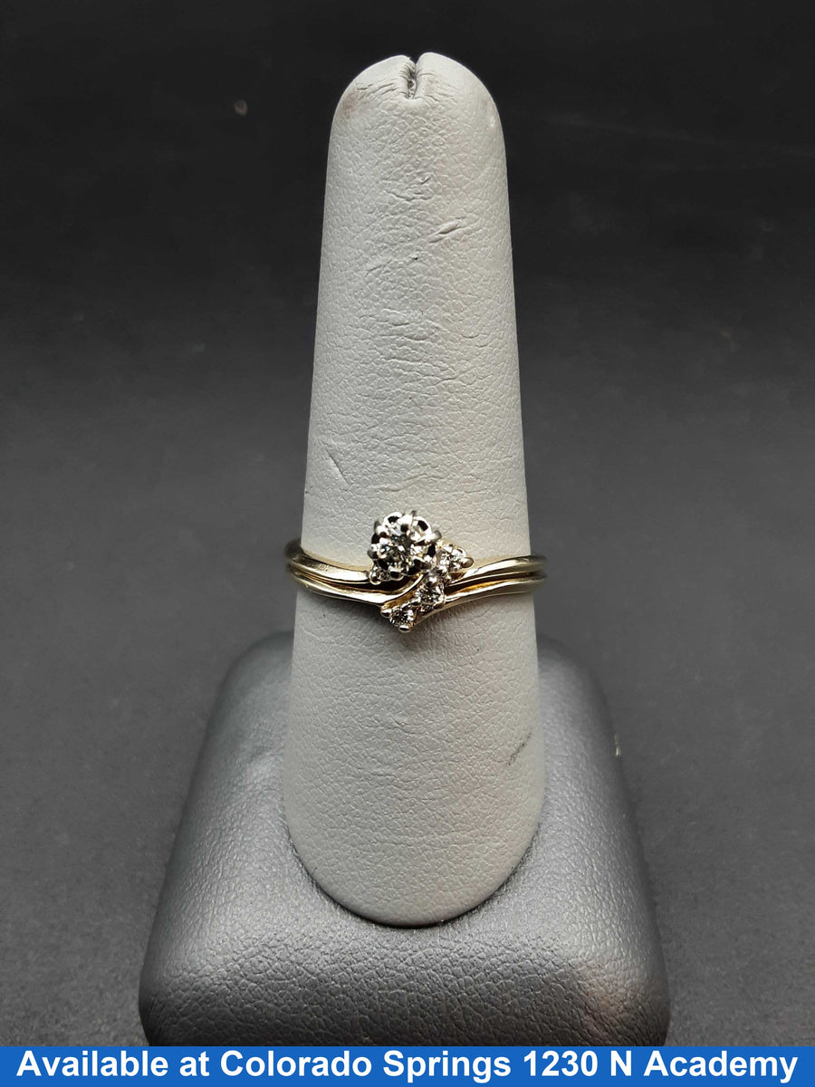 Ring - Wedding Set - Yellow Gold 14k (.585) 3.5 grams Size 9