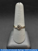 Ring - Wedding Set - Yellow Gold 14k (.585) 3.5 grams Size 9
