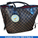 Louis Vuitton Damier Ebene Canvas Brown Purse / Handbag