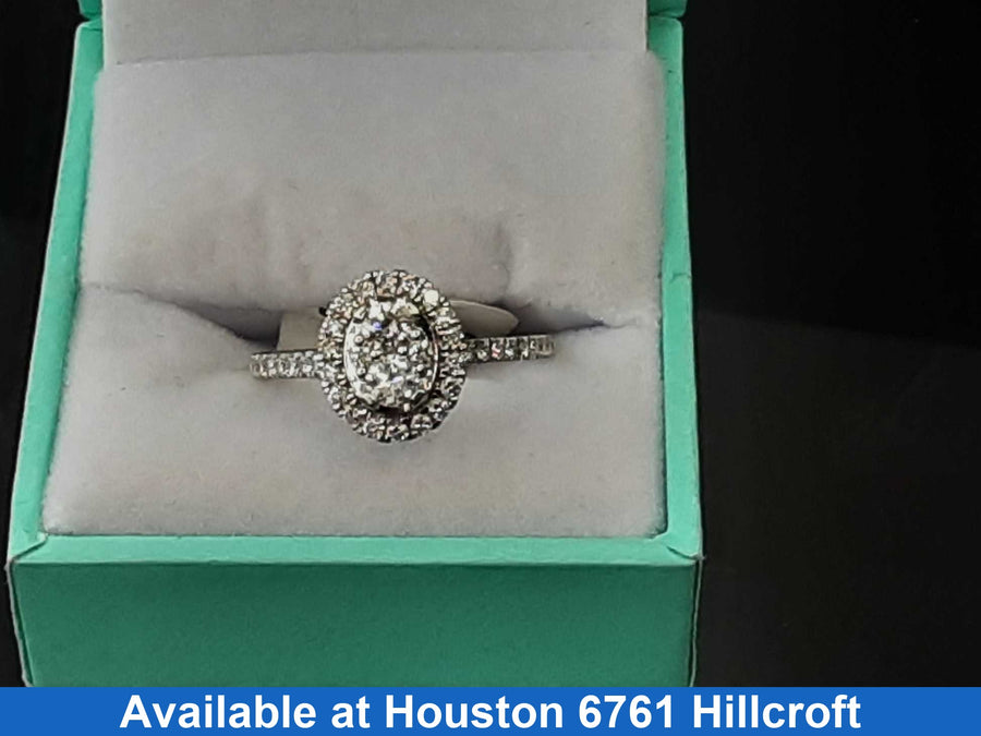 Women's Ring - White Gold 14k (.585) 2.5 grams Size 9