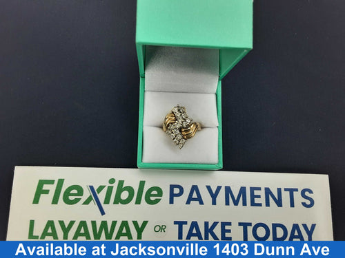 Women's Ring - Yellow Gold 14k (.585) 7.2 grams Size 7