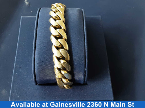 Cuban Link Bracelet - Yellow Gold 10k (.417) 103.5 grams 8 inch