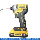 Dewalt Dcf809 Yellow Cordless Impact Drill