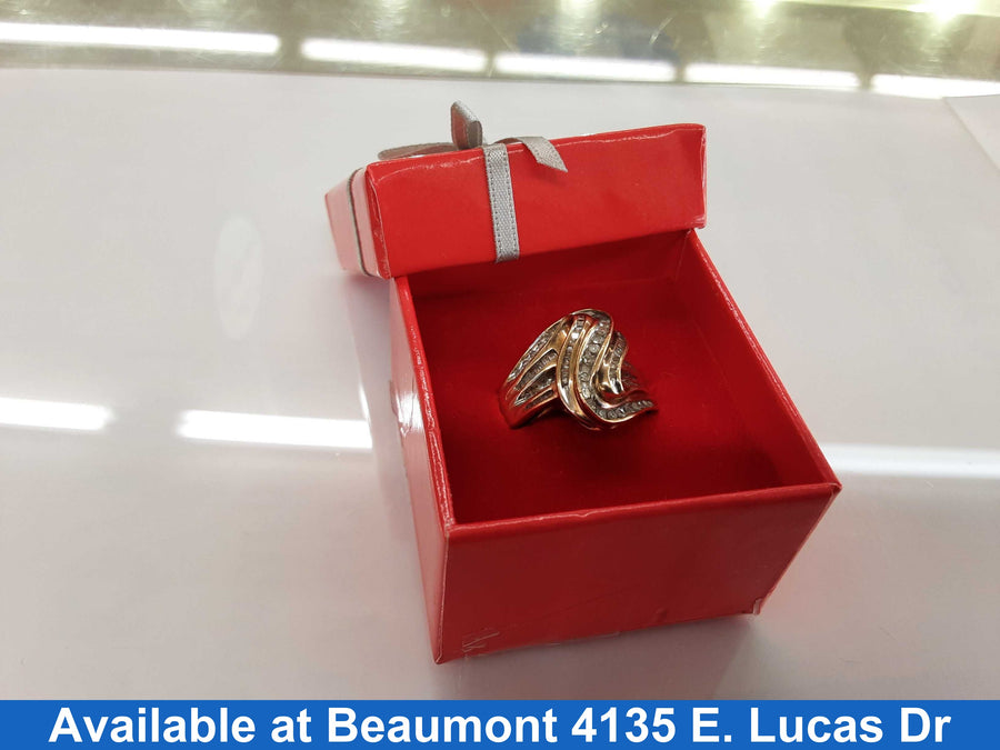 Women's Ring - Yellow Gold 10k (.417) 4.7 grams Size 10