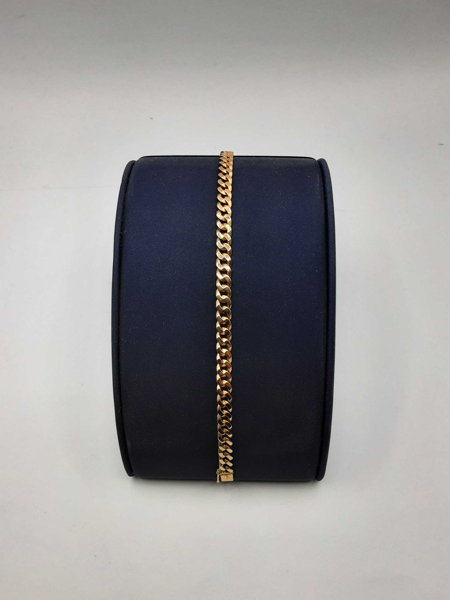 Cuban Link Bracelet - Yellow Gold 14k (.585) 14.3 grams 8 inch