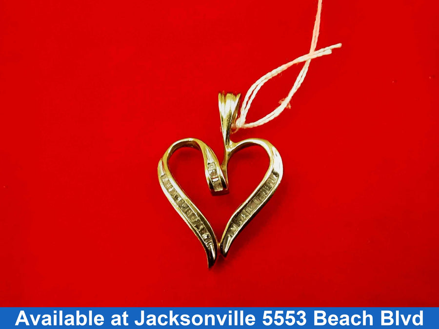 Diamond Pendant - Yellow Gold 10k (.417) 2.2 grams