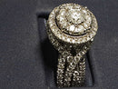 Women's Ring - White Gold 14k (.585) 9.1 grams Size 10.5