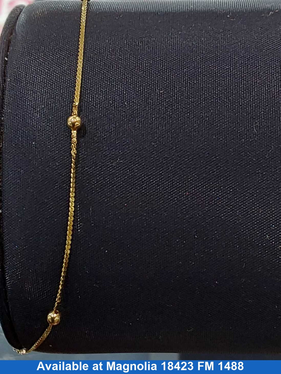 Bracelet - Yellow Gold 14k (.585) 0.7 grams 7 inch