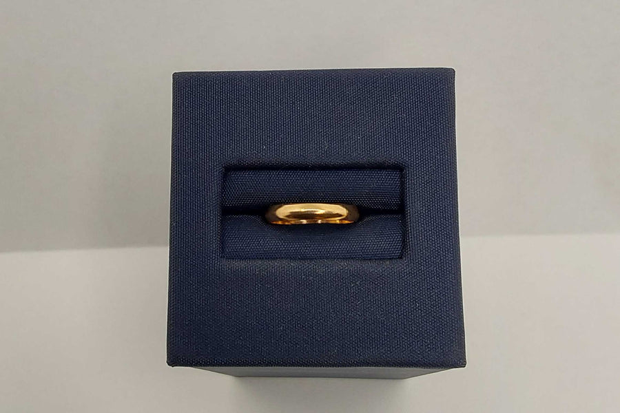 Ring - Wedding Band - Yellow Gold 14k (.585) 0.55 grams Size 1