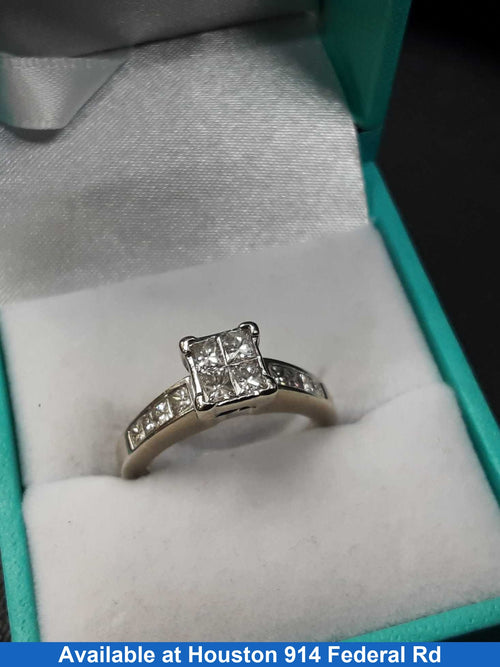 Ring - Engagement Set - Yellow Gold 10k (.417) 3.9 grams Size 7