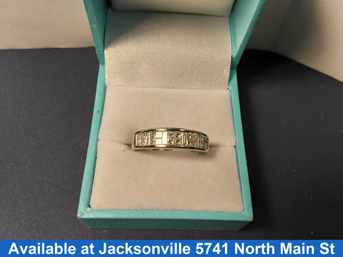 Ring - Wedding Band - White Gold 14k (.585) 4.7 grams Size 8