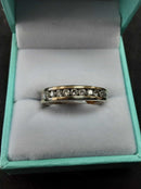 Ring - Wedding Band - White Gold 14k (.585) 6.3 grams Size 9.5