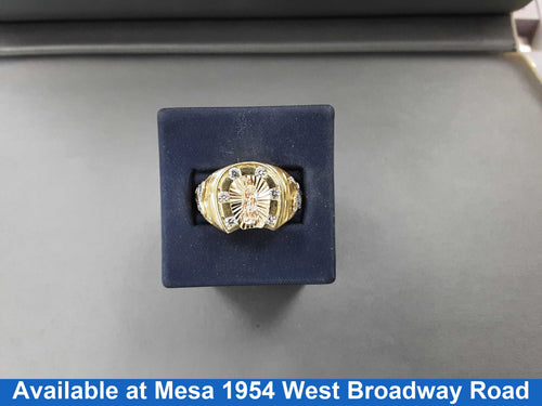 Men's Ring - Yellow Gold 14k (.585) 9.5 grams Size 11.5