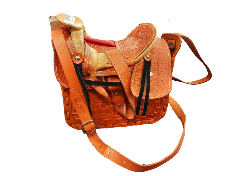 Saddle Purse Lg Beige / Tan Purse / Handbag