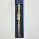San Judas Bracelet 10k Gold 7 Inches