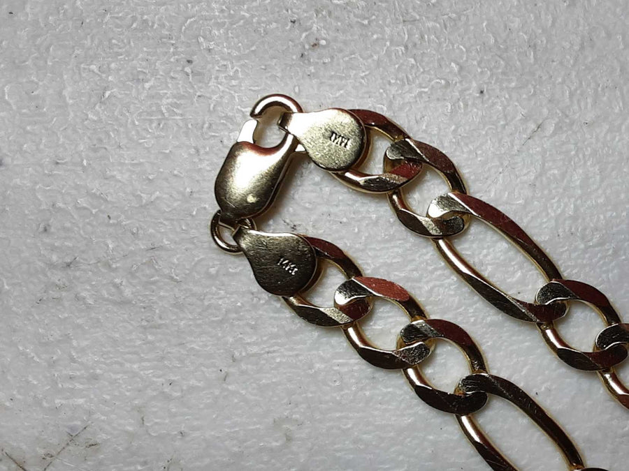 Figaro Chain - Yellow Gold 14k (.585) 40.3 grams 26 inch