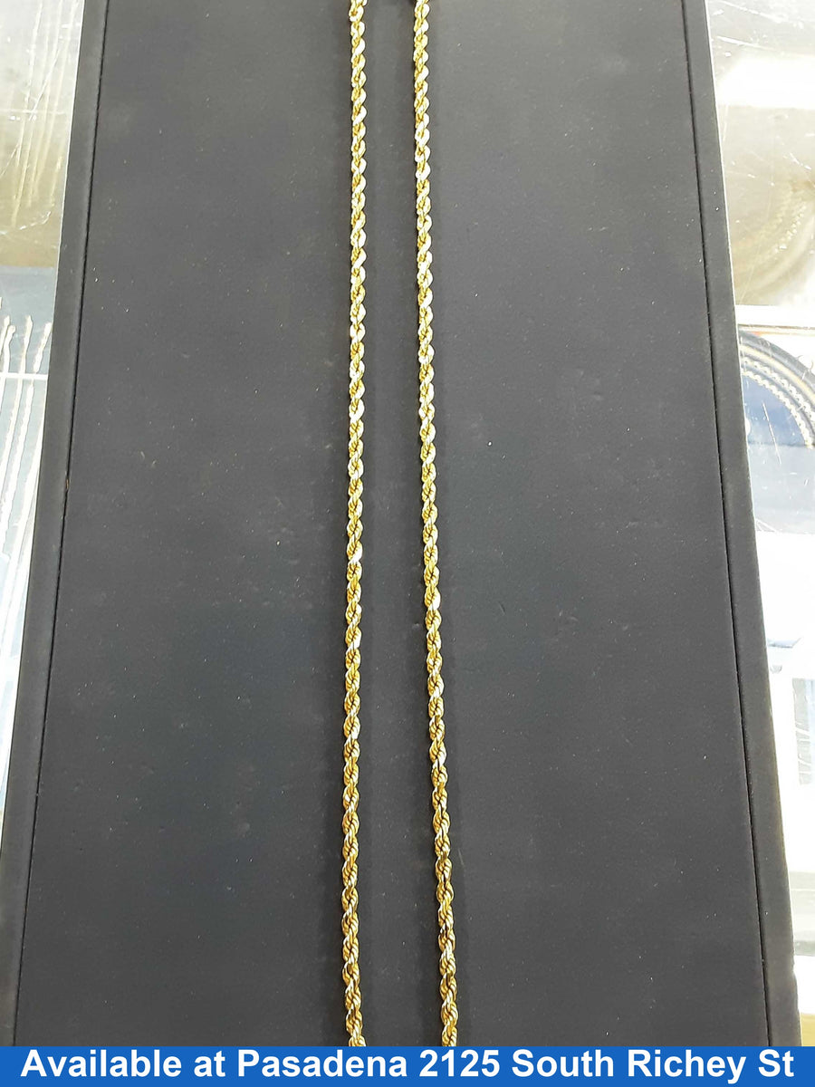 Rope Chain - Yellow Gold 10k (.417) 26.2 grams 24 inch