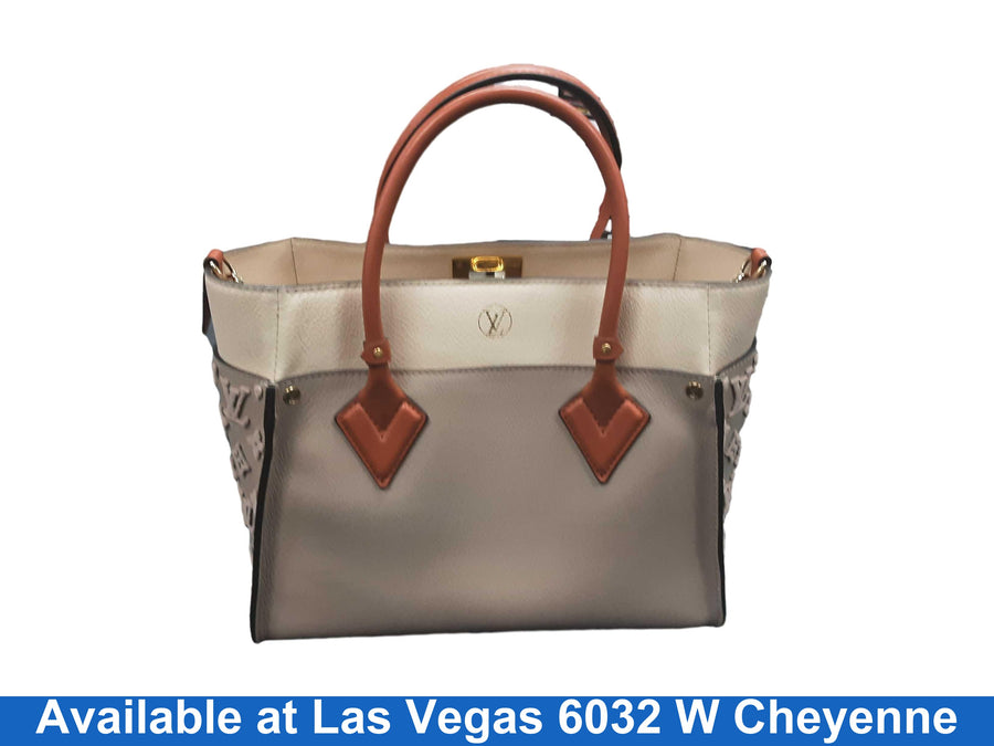 Louis Vuitton On My Side Mm Beige / Tan Purse / Handbag