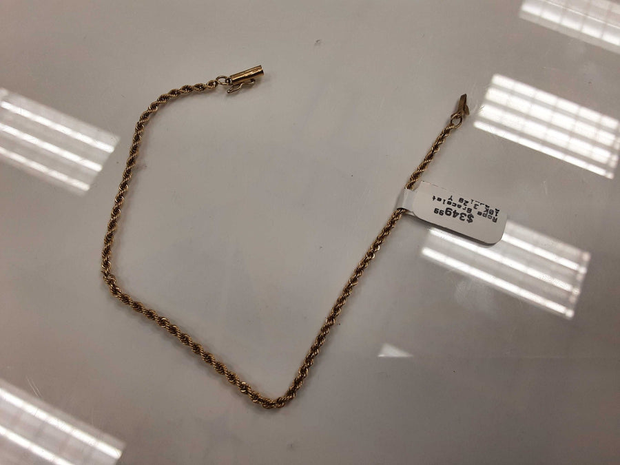 Rope Bracelet - Yellow Gold 10k (.417) 3.2 grams 10 inch