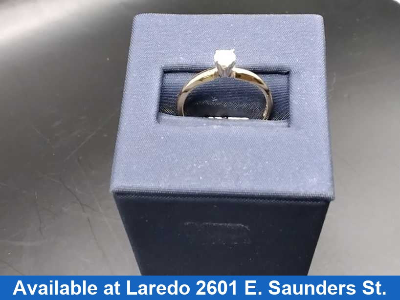 Women's Ring - Solitaire - Yellow Gold 14k (.585) 1.8 grams Size 8