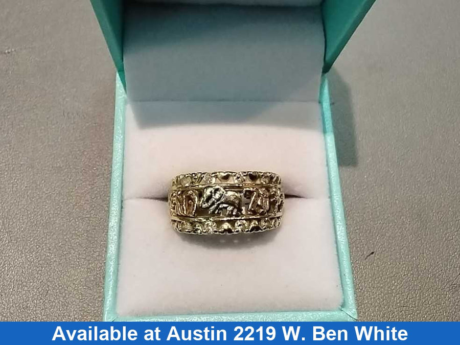 Women's Ring - Tricolor Gold 14k (.585) 5.7 grams Size 8