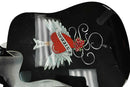 Esteban's Rock Crystal Heart Black Acoustic / Electric Classic Guitar