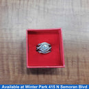 Ring - Wedding Set - White Gold 14k (.585) 8.7 grams Size 8